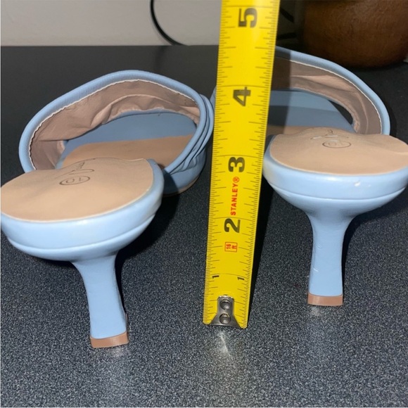 NWT sandals stiletto heel mules blue sky size 8,8.5 and 10 - Picture 5 of 12